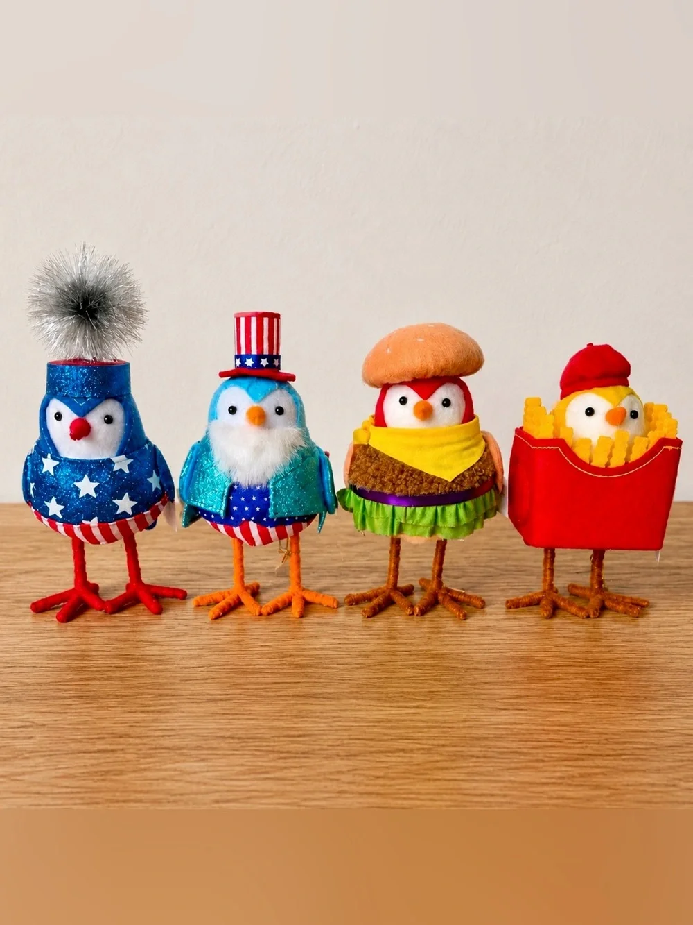 Target Featherly Friends Summer 2026 SET OF 4 Food + Fourth of July Birds